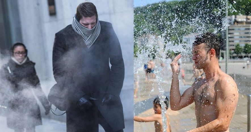 Olas de calor y frío en España